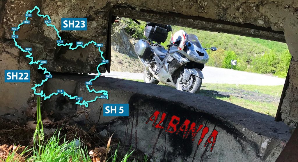 Шосета SH22 и SH23 - обиколка на езерото Фиерза
