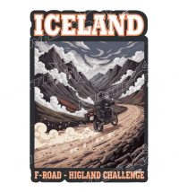 СТИКЕР Черните пътища на Исландия (F-Roads Highland Iceland)