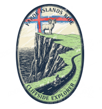 СТИКЕР Пътищата на Фарьорските острои (Faroe Islands Routes) - цветен