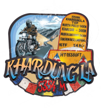 СТИКЕР Проходът Кхардунг (Khardung La) - 5354 м