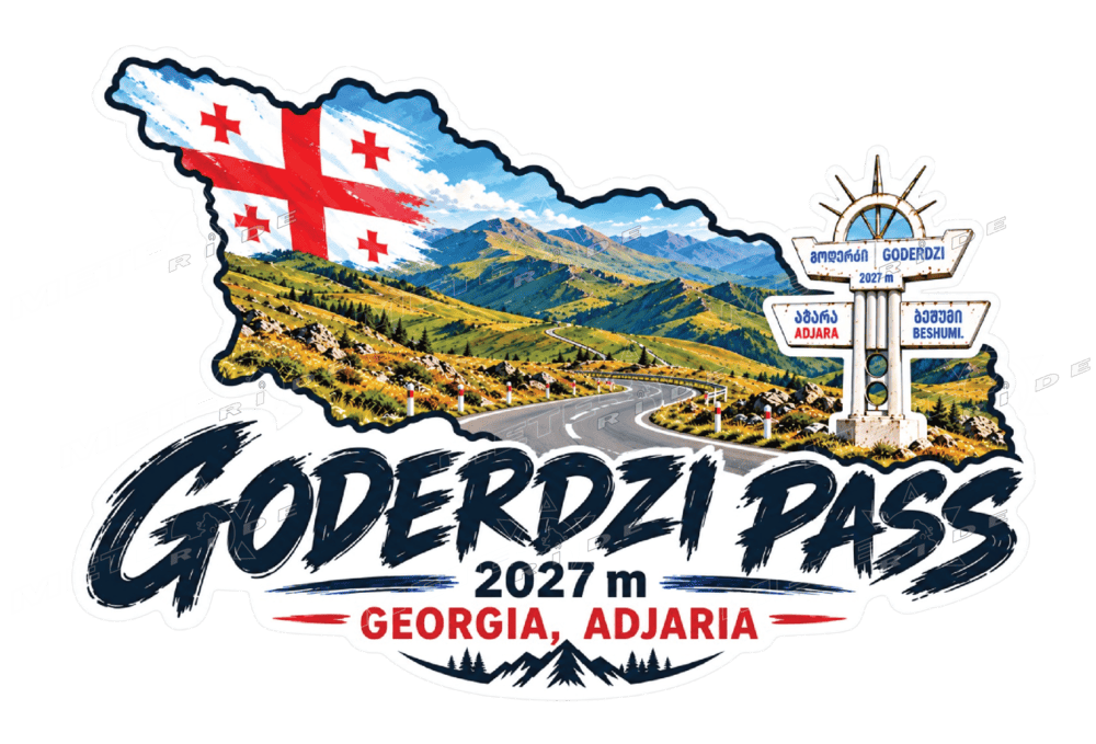 СТИКЕР Проходът Годердзи (Goderdzi Pass - გოდერძი) Аджария