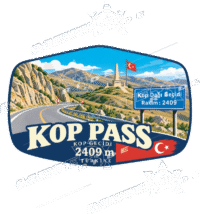 СТИКЕР Проходът Коп - 2409 м (Kop Geçidi - Kop Pass)