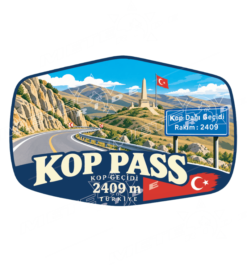 СТИКЕР Проходът Коп - 2409 м (Kop Geçidi - Kop Pass)
